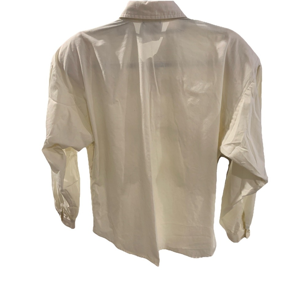 Vtg Roper Western Shirt Women's Med Embroidered Tiered Shoulder Pads Made In US - Picture 3 of 9